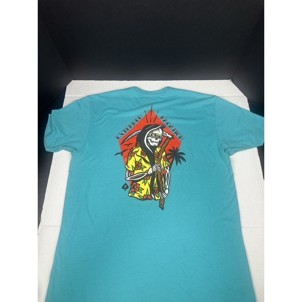 Zero Foxtrot Reaper Extended Vacation Tee Shirt Size Large Made in USA